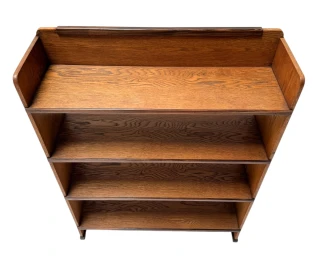 Art Deco Modernist Open Bookcase by P.E.L. Izeren for De Genneper Molen, 1920s